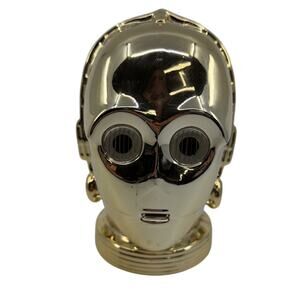 Star Wars C-3PO Ceramic Metallic Gold Cookie Jar 2005 Galerie 9" Collectible